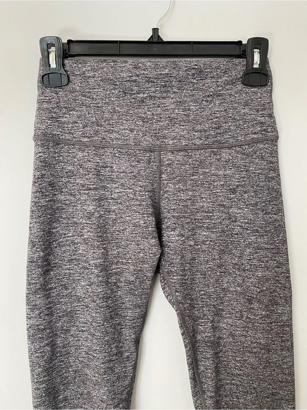 Lululemon Wunder Under Crop High-Rise Gray Leggings Women’s Size 6